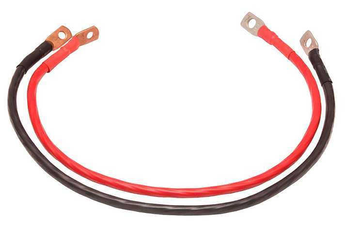 Комплект кабелей 0,5м сечением 16 кв.мм для АКБ (ГОСТ) Дополнительные устройства к источникам питания фото, изображение